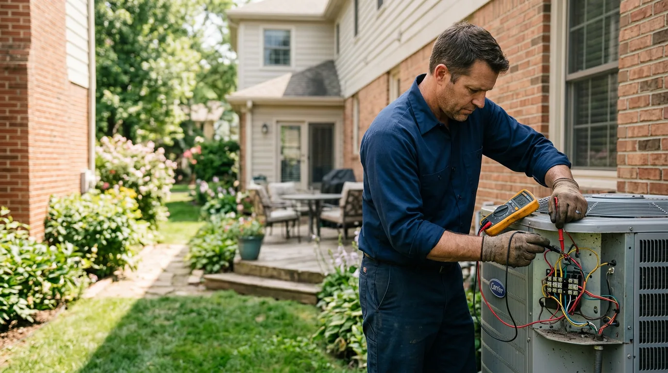 HVAC technician working near Aldrich, MN